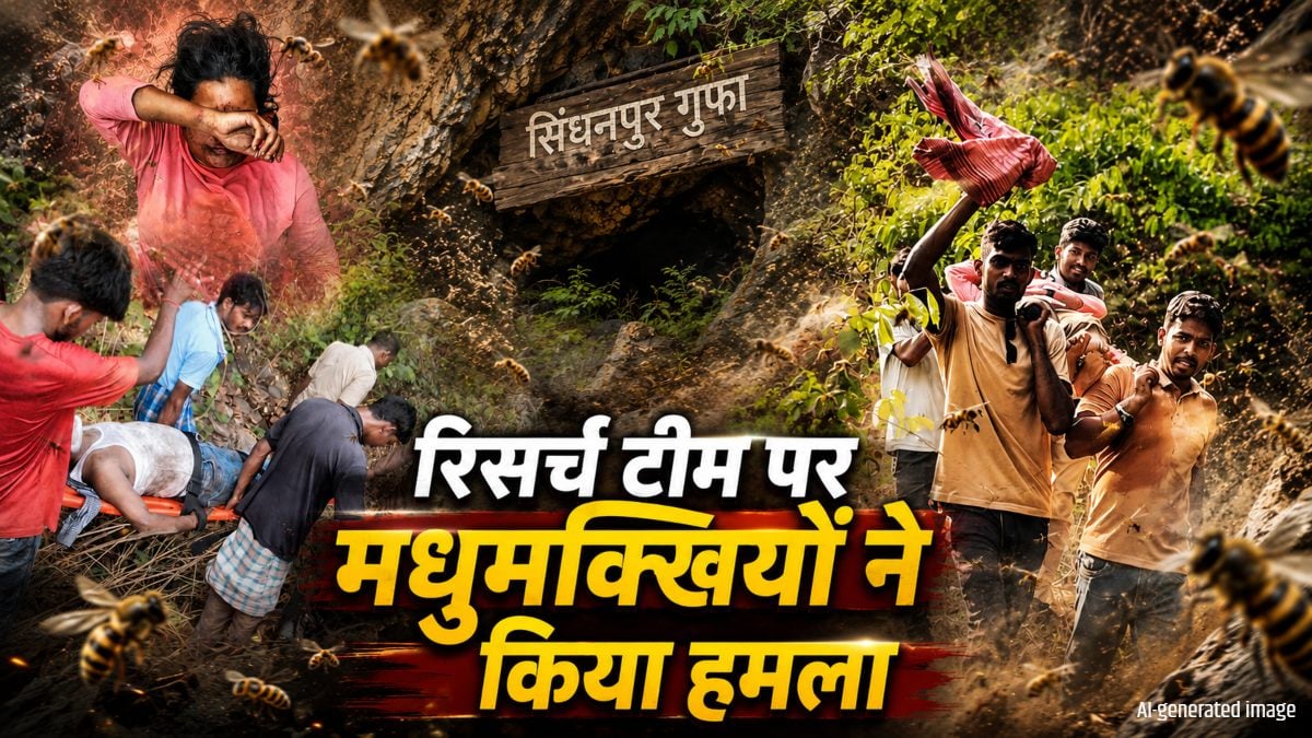 Bee Attack : सिंघनपुर गुफा में रिसर्च टीम पर मधुमक्खियों ने किया हमला, 4 लोगों की हालत गंभीर