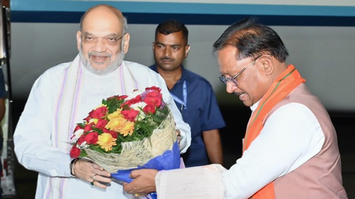 Amit Shah Visit CG : 3 दिवसीय छत्तीसगढ़ दौरे पर पहुंचे केंद्रीय गृहमंत्री अमित शाह, कई कार्यक्रमों में होंगे शामिल