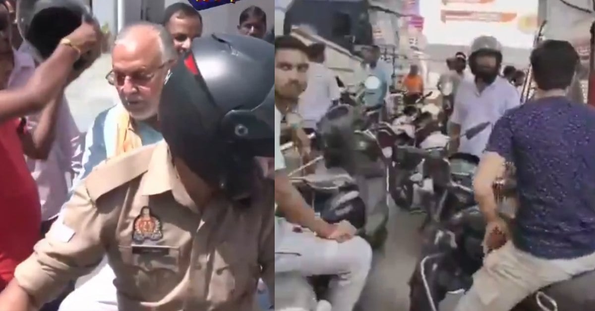 गोरखपुर में पेट्रोल को लेकर मारामारी, इधर दो दिन पहले साइकिल पर चलने वाले मंत्री कर रहे बाइक की सवारी, साप ने साधा निशाना