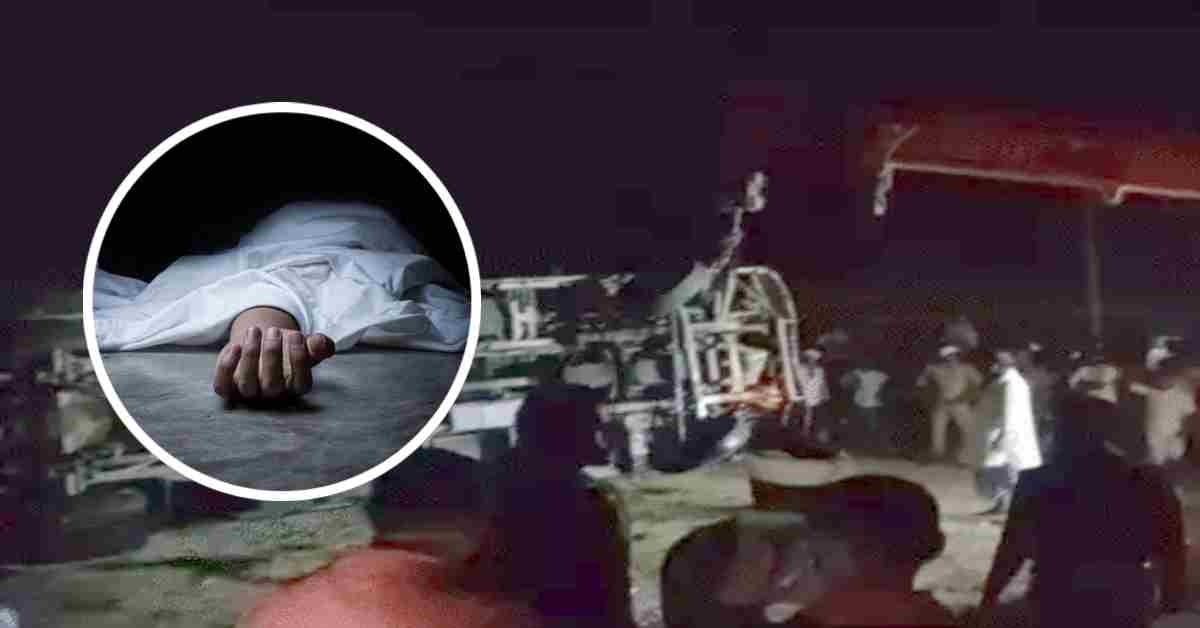 नजर हटी दुर्घटना घटी! सवारियों से भरी बस 30 फीट गहरे पानी में पलटी, एक की मौत, 24 यात्री घायल