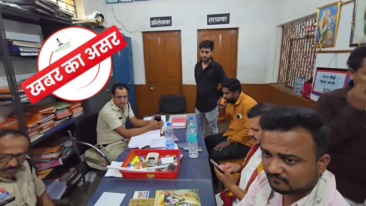 खबर का असर : थाने में कबाड़ माफिया को VIP ट्रीटमेंट पर SSP का बड़ा एक्शन, दो पुलिसकर्मी लाइन अटैच