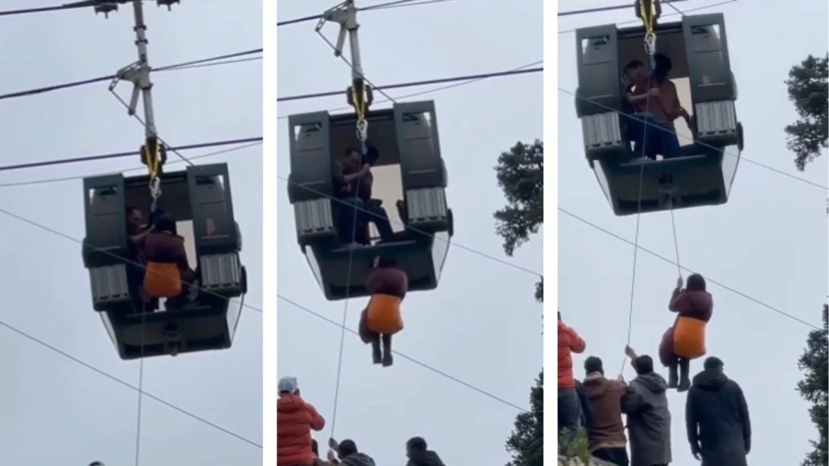 एशिया का सबसे ऊंचा रोपवे पर अटकीं 300 पर्यटक की सांसें; सेना-पुलिस का रेस्क्यू ऑपरेशन जारी