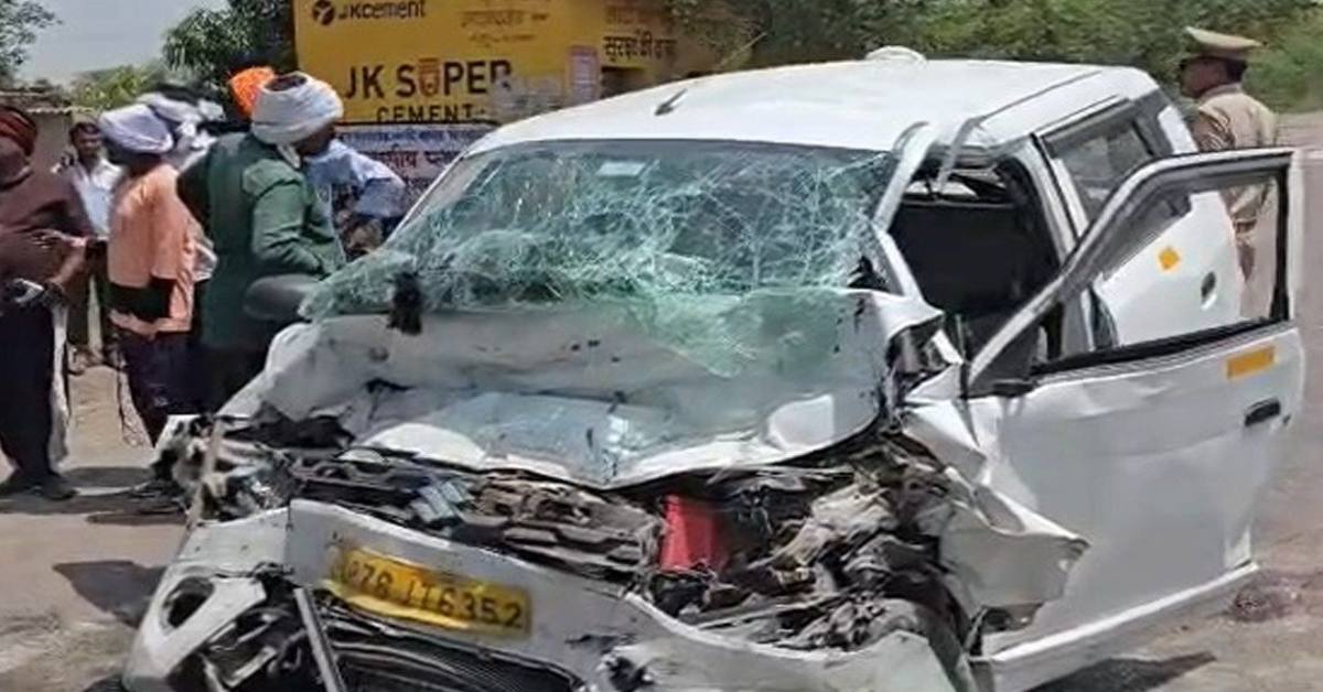 हमीरपुर में भीषण सड़क हादसा : कानपुर लौटते समय दुर्घटना की शिकार हुई कार, 5 की मौत