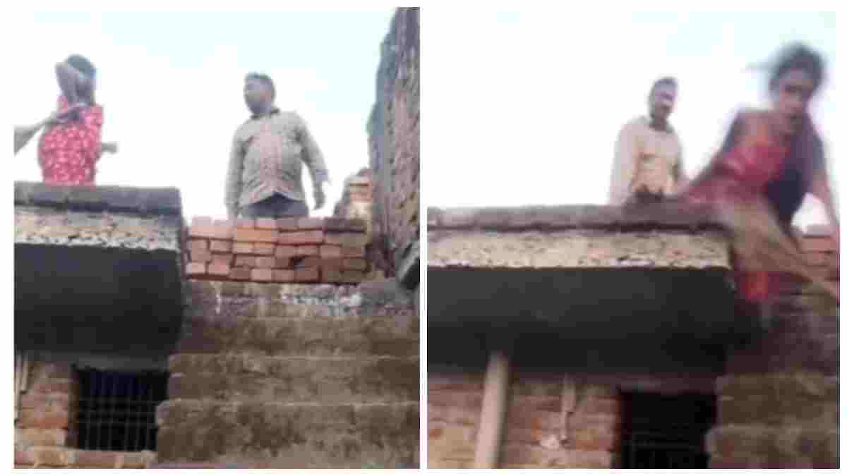 छत से धक्का देकर महिला को मारने की कोशिश: जमीन विवाद का खौफनाक अंजाम, Video वायरल   