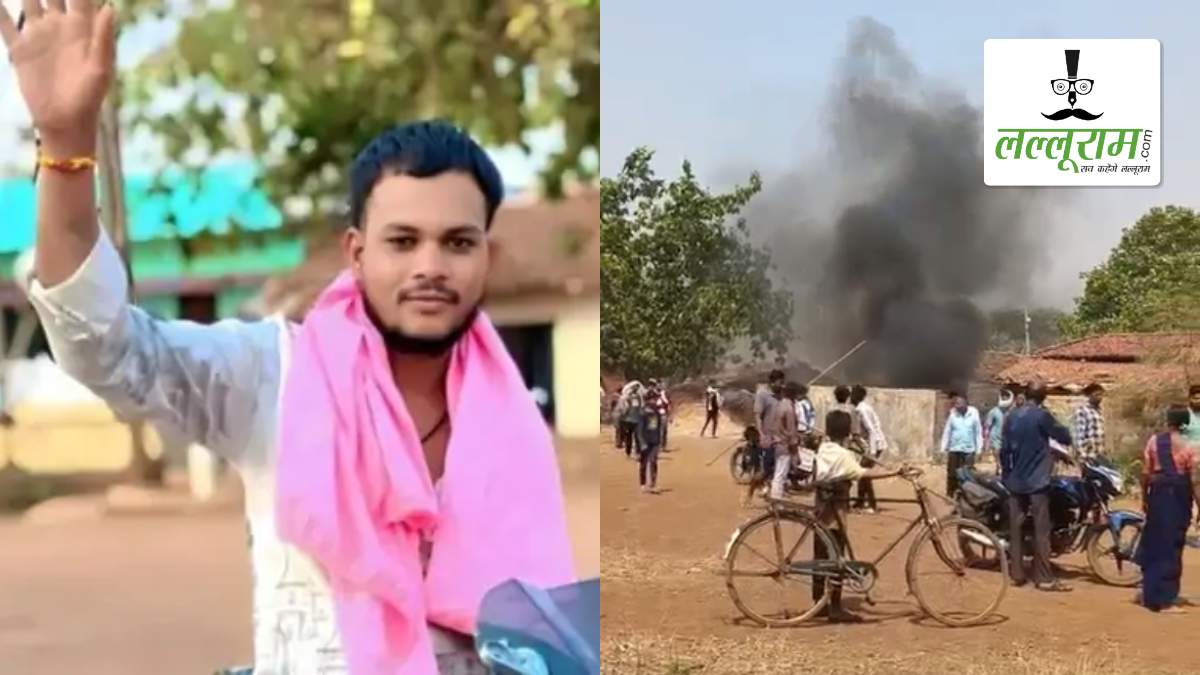 युवक की हत्या के बाद आक्रोशित भीड़ ने आरोपी के घर में की तोड़फोड़, वाहन में लगाई आग, इलाके में मचा हड़कंप