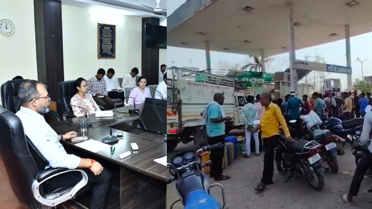 पेट्रोल पंपों पर बढ़ी भीड़: कालाबाजारी और जमाखोरी पर प्रशासन सख्त, कलेक्टर बोले- जिले में ईंधन की कोई कमी नहीं, अफवाहों पर न दें ध्यान