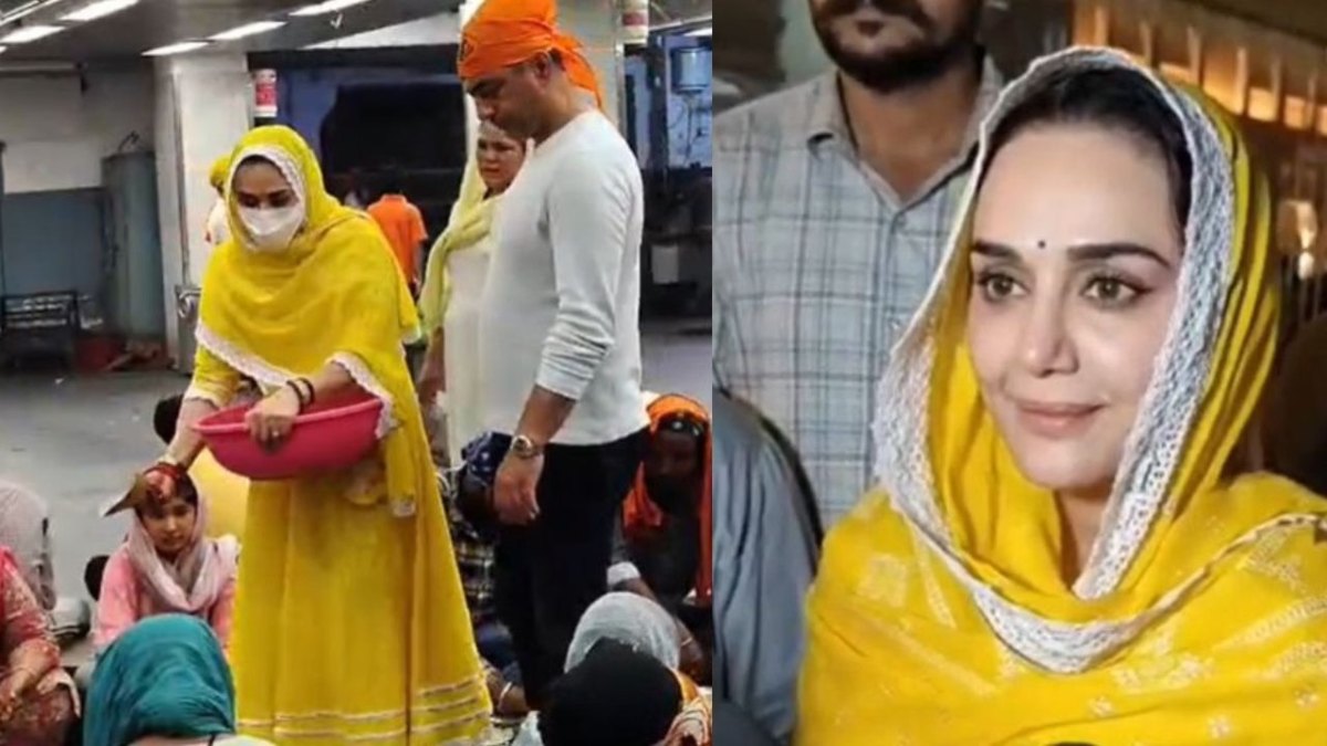 स्वर्ण मंदिर पहुंचीं प्रीति जिंटा: लंगर हॉल में की सेवा, टीम की जीत के लिए अरदास और श्रेयस अय्यर को बताया सरपंच