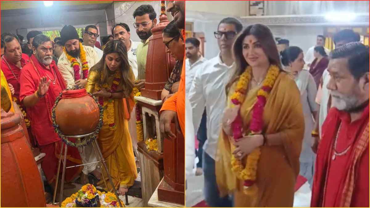 पति राज कुंद्रा के साथ पीतांबरा पीठ पहुंची शिल्पा शेट्टी, मां बगलामुखी के किए दर्शन, भारी पुलिस बल रहा मौजूद