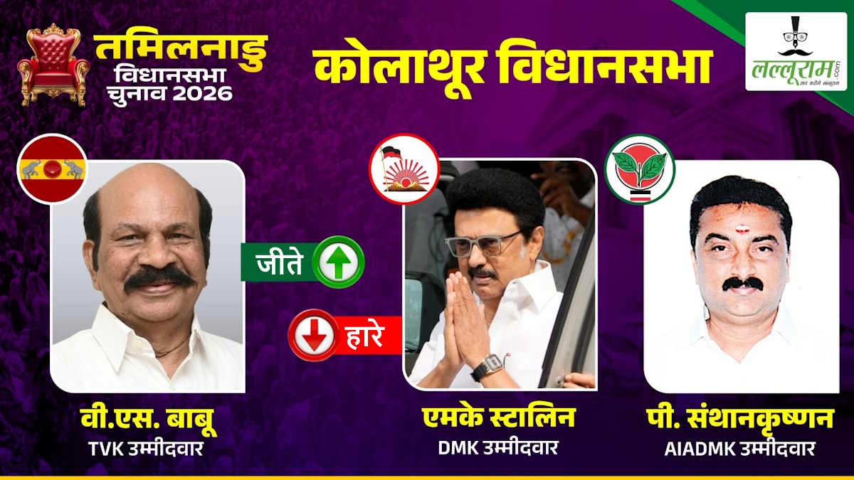Tamilnadu Election Results 2026: MK स्टालिन ने गंवाया अपना कोलाथुर का गढ़