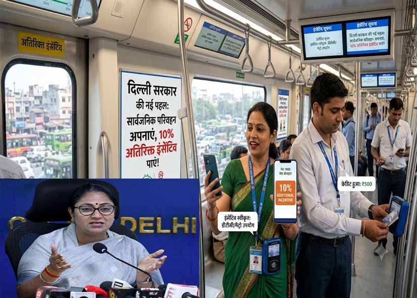 दिल्ली सरकार की नई पहल: सार्वजनिक परिवहन को बढ़ावा देने के लिए कर्मचारियों को मिलेगा अतिरिक्त इंसेंटिव