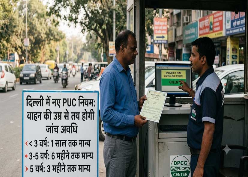 दिल्ली में PUC नियमों में बड़े बदलाव की तैयारी, वाहन की उम्र के हिसाब से तय होगी जांच अवधि