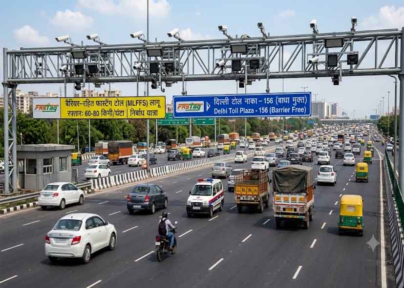 दिल्ली के 156 टोल नाकों पर लागू होगी बैरियर-रहित MLFFS प्रणाली, ट्रैफिक होगा और सुगम