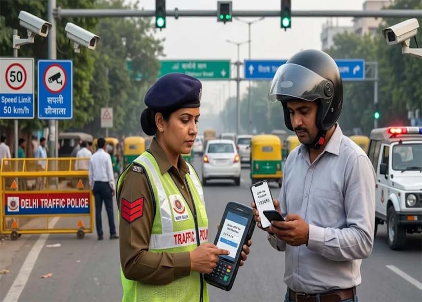 दिल्ली में ई-चालान व्यवस्था होगी और स्मार्ट, मौके पर ही डिजिटल भुगतान कर सकेंगे वाहन चालक