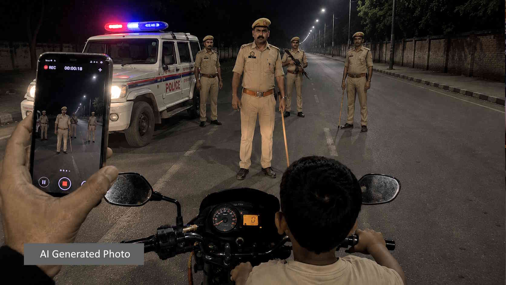 परिवार के साथ बाइक पर जा रहा युवक पुलिस पूछताछ पर भड़का, वीडियो बनाकर मारपीट का लगाया आरोप, एसपी ने जारी किया शोकॉज नोटिस…