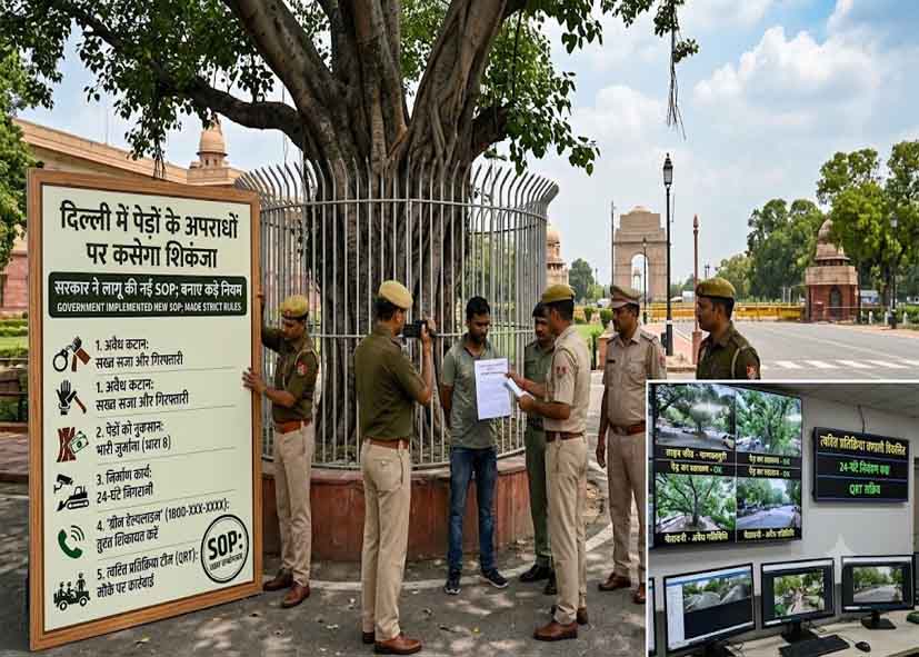 दिल्ली में पेड़ों से जुड़े अपराधों पर कसेगा शिकंजा, सरकार ने लागू की नई SOP; बनाए कड़े नियम