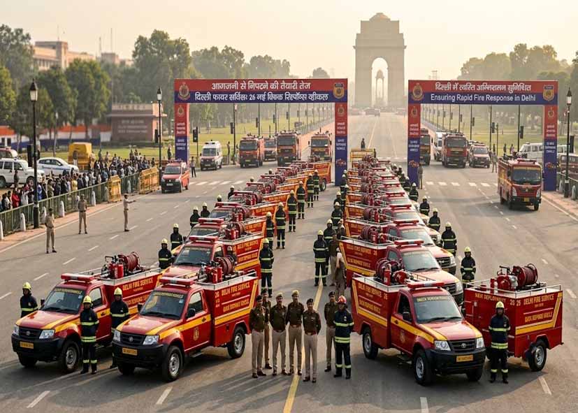दिल्ली में आगजनी की घटनाओं से निपटने की तैयारी तेज, फायर सर्विस जल्द तैनात करेगी 26 नई क्विक रिस्पॉन्स व्हीकल