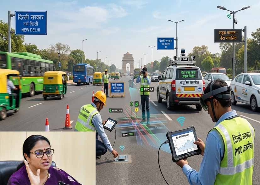 सीएम रेखा गुप्ता का ऐलान; दिल्ली की सड़कें होंगी हाईटेक, डेटा और तकनीक से होगा रखरखाव