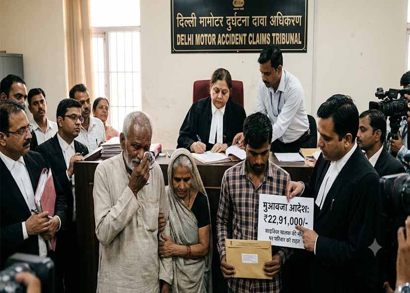 दिल्ली सड़क हादसे में साइकिल चालक की मौत पर परिवार को 22.91 लाख रुपये मुआवजा देने का आदेश