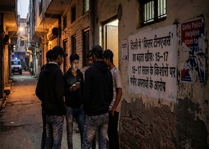 दिल्ली में ‘किलर टीनएजर्स’ का बढ़ता खौफ: 15-17 साल के किशोरों पर गंभीर अपराधों के आरोप