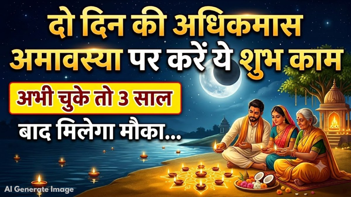 दो दिन की अधिकमास अमावस्या पर करें ये शुभ काम: अभी चुके तो 3 साल बाद मिलेगा मौका…