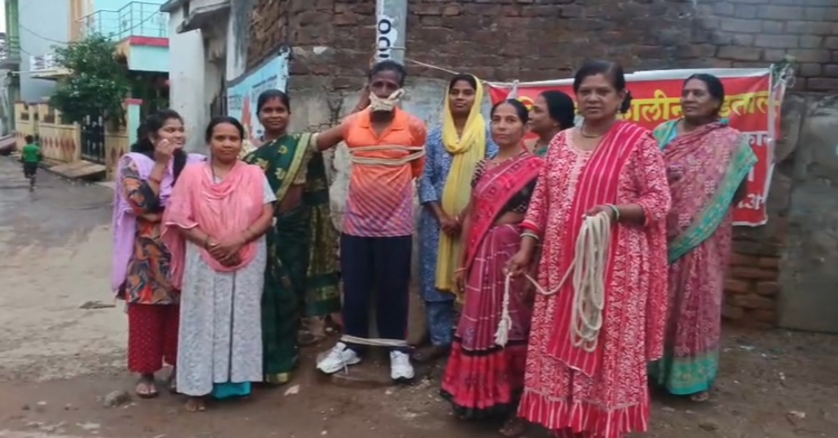 ‘एक तरफ मैं शराबबंदी की लड़ाई लड़ रही हूं, दूसरी तरफ ये…’ शराबी पति को बीच सड़क खंभे से बांधा, वीडियो वायरल