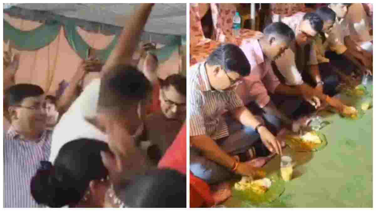 ढोल-नगाड़ों की थाप पर जमकर थिरके विधायक और एसपी: आदिवासी युवकों संग खेला क्रिकेट, पत्तल में भोजन का लिया स्वाद 