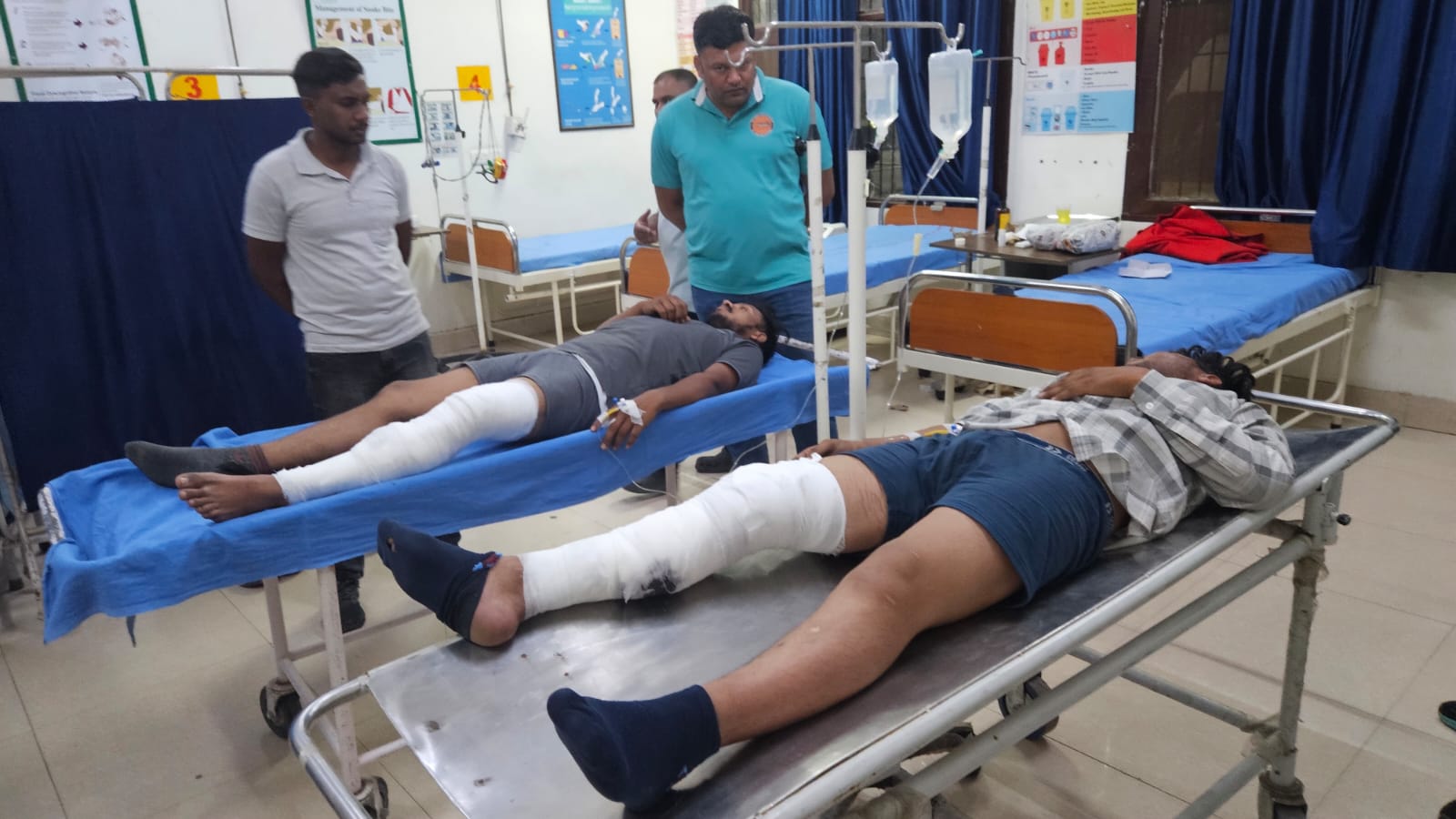 बराड़ा फ्लाईओवर पर पुलिस-बदमाशों की मुठभेड़, बुजुर्ग महिला से लूट करने वाले दो आरोपी गिरफ्तार