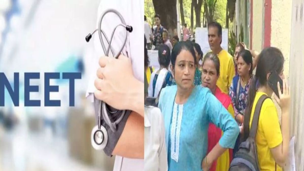 NEET परीक्षा केंद्रों पर 5-स्तरीय चेकिंग के बाद प्रवेश: 1.30 बजे बंद हुए गेट, चंद सेकंड की देरी से 3 छात्राओं को नहीं मिली एंट्री