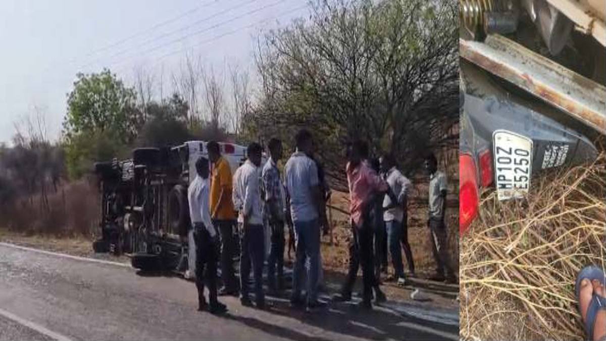 MP सड़क हादसे में मां-बेटी की मौतः खरगोन में बाइक से भिड़ी टेंपो ट्रैवलर, सगाई में जा रहे 17 लोग घायल