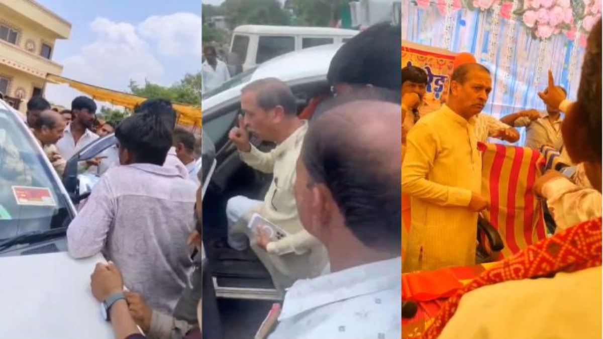 बीजेपी विधायक पर फूटा ग्रामीणों की गुस्साः ‘चोर-चोर’ के लगे नारे, सुरक्षा गार्ड से धक्का-मुक्की, वीडियो वायरल