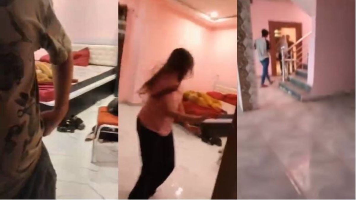 होटल में हाईवोल्टेज ड्रामा: रेंजर को पत्नी ने दूसरी महिला के साथ पकड़ा, सड़क तक हंगामा, वीडियो वायरल
