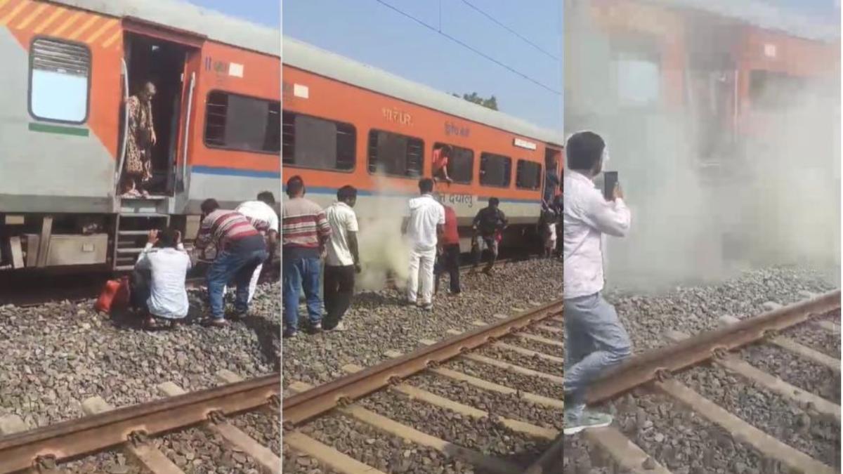 रणथंभौर एक्सप्रेस के जनरल कोच से उठा धुआंः रतलाम के पास यात्रियों में मची अफरा-तफरी, रेलवे- तकनीकी खराबी नहीं, आपातकालीन ब्रेक के कारण निकला धुआं