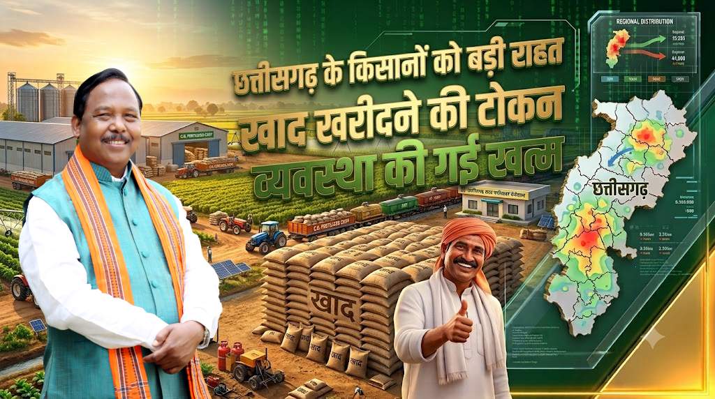 छत्तीसगढ़ के किसानों को बड़ी राहत, खाद खरीदने की टोकन व्यवस्था की गई खत्म, कृषि मंत्री नेताम बोले- प्रदेश में पर्याप्त स्टॉक