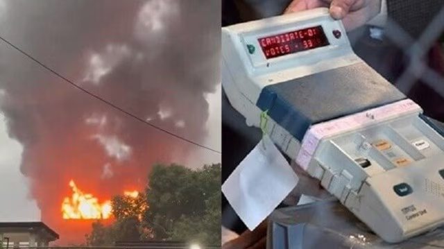 कोलकाता में 4 हजार EVM जलकर खाक, मंत्री ने जताई साजिश की आशंका; TMC, AAP ने भाजपा से मांगा जवाब