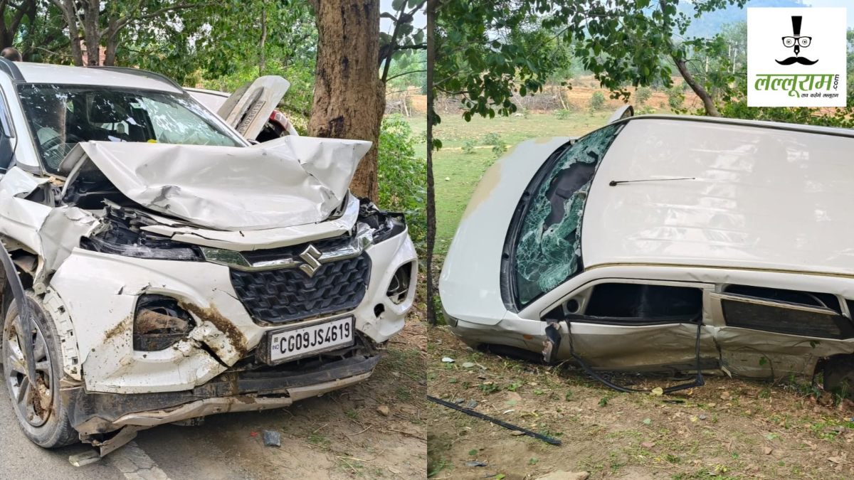 CG Car Accident : दो कार में जबरदस्त भिड़ंत, वाहनों के उड़े परखच्चे, 1 की मौके पर मौत, 4 गंभीर रूप से घायल
