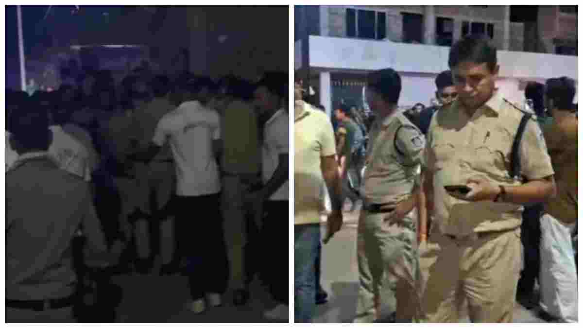 छतरपुर में एक्सीडेंट के बाद बवाल: पुलिस से झूमाझटकी और पथराव; कई आरोपी चिन्हित
