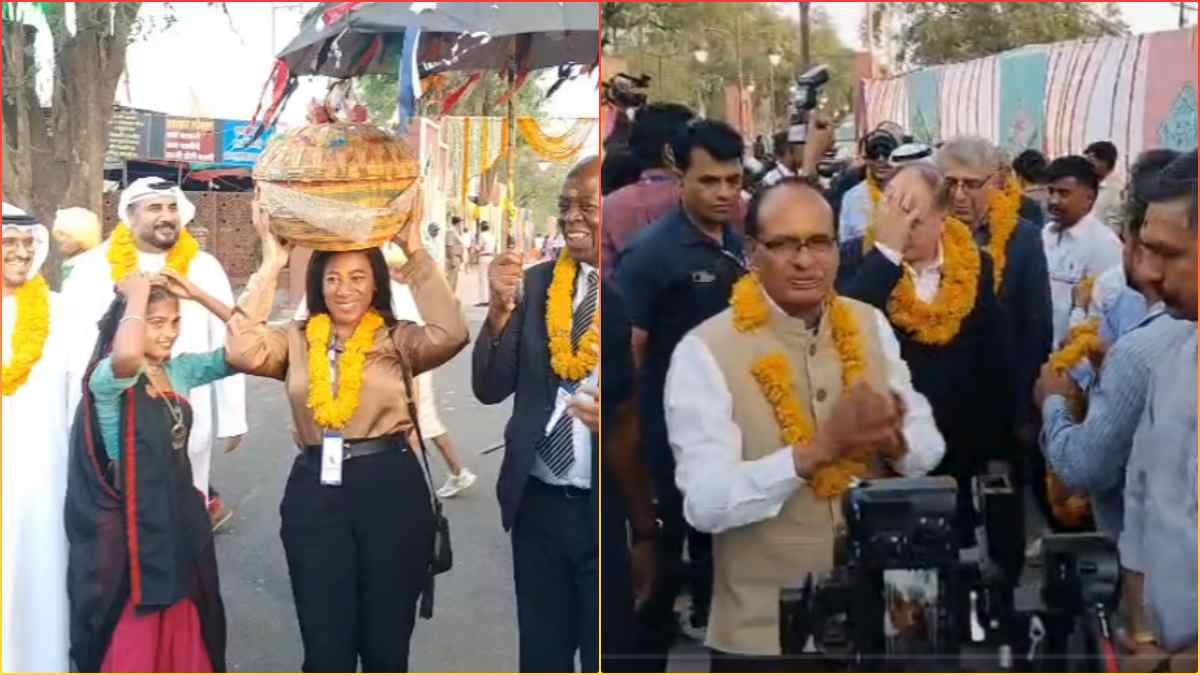 ब्रिक्स के विदेशी मेहमानों ने किया मांडू का भ्रमण, आदिवासी संस्कृति के नृत्य दलों के साथ थिरकते हुए पहुंचे, मालवा की मेहमान नवाजी से हुए अभिभूत