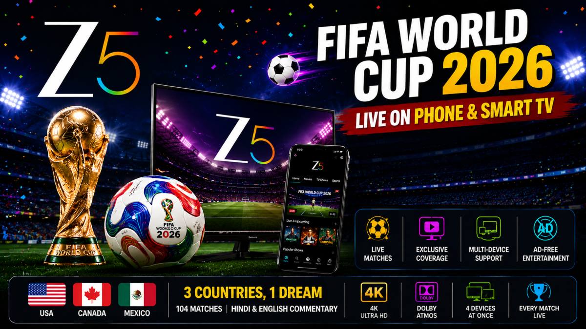 FIFA World Cup 2026: भारतीय फुटबॉल फैंस फोन और स्मार्ट टीवी पर लाइव देख पाएंगे फीफा वर्ल्ड कप, जानें Zee5 सब्सक्रिप्शन की कीमत और पूरी डिटेल