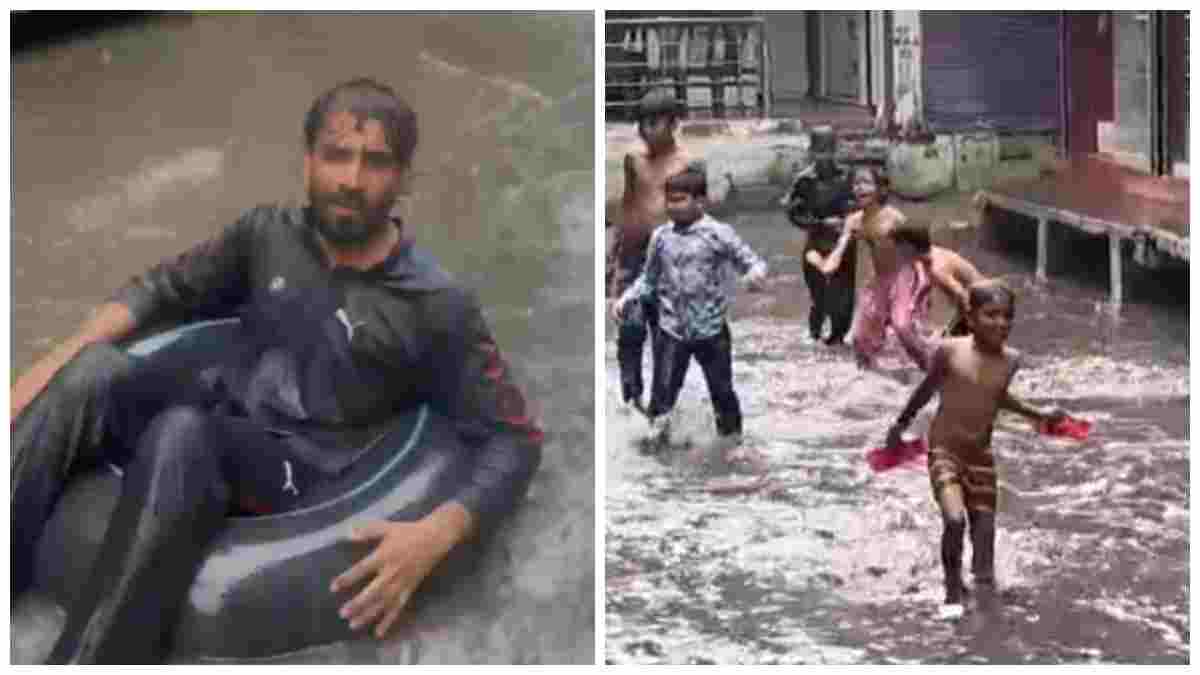 ​सड़क या समंदर? इछावर में ‘विकास’ की खुली पोल: जब दावों के मलबे पर ट्यूब की नाव लेकर उतरे पार्षद