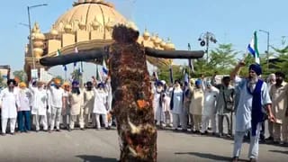 खाद संकट और महंगाई के खिलाफ किसानों का प्रदर्शन, गोल्डन गेट पर सरकार के खिलाफ खोला मोर्चा