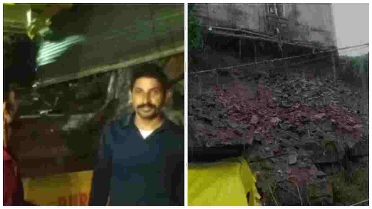 खंडवा के ओंकारेश्वर में हादसा: ब्रह्मपुरी क्षेत्र में बारिश के बीच गिरा मलबा, चार दुकानें हुई क्षतिग्रस्त