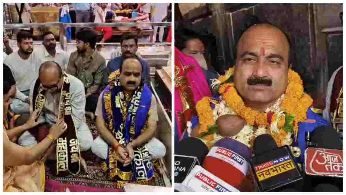 नवनिर्वाचित राज्यसभा सांसद महेश केवट पहुंचे महाकाल की शरण: दर्शन कर की पूजा अर्चना, प्रदेश की खुशहाली और विकसित मध्यप्रदेश की कामना