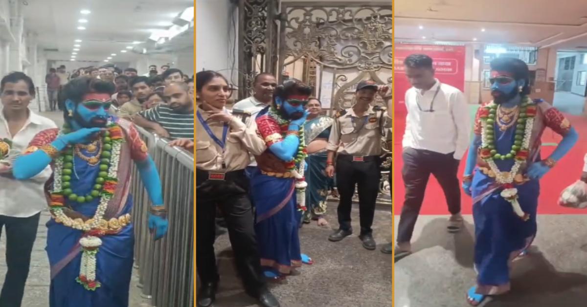 महाकाल मंदिर में सुरक्षा की बड़ी चूक: ‘पुष्पा’ के गेटअप में पहुंचे युवक को वीआईपी दर्शन, फोटो खिंचवाते रहे सुरक्षाकर्मी