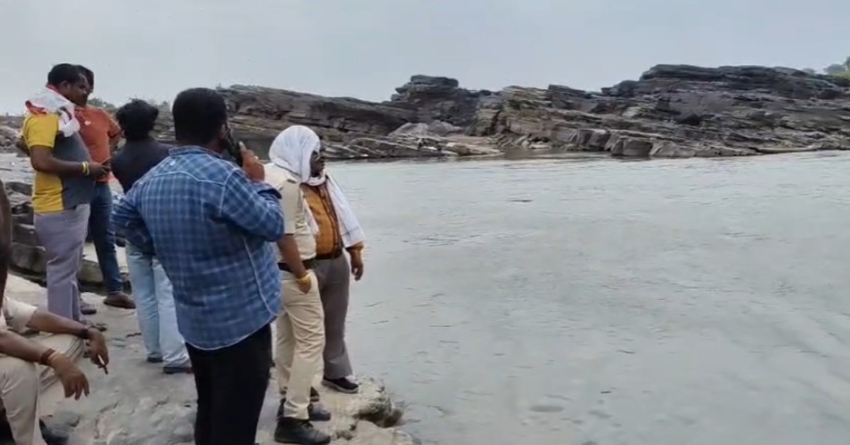 नर्मदा नदी के सतधारा घाट पर बड़ा हादसा: रेलवे परियोजना के 3 कर्मचारी डूबे, 1 को बचाया, 2 की तलाश जारी