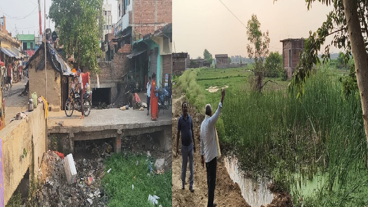 नालंदा: सिंचाई नहर पर अतिक्रमण ने उजाड़ दी किसानों की जिंदगी, जेठ के महीने में 50 बीघा खेत जलमग्न