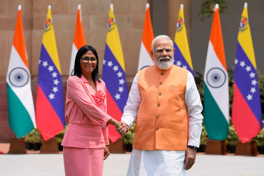 PM मोदी से मिलीं वेनेजुएला की कार्यवाहक राष्ट्रपति, भारत को सस्ती तेल आपूर्ति पर हो सकती है बड़ी डील