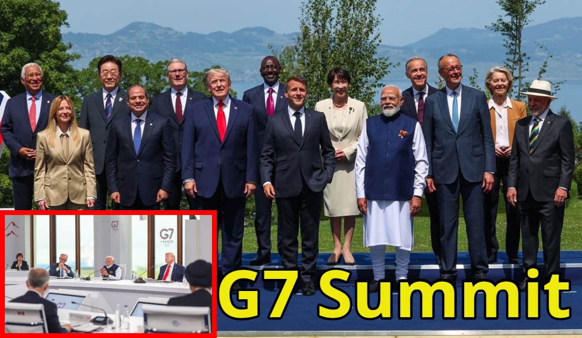 G7 Summit में दिखी ट्रंप और पीएम मोदी की दूरीः फोटो सेशन में फ्रंट रो में मैक्रों के साथ खड़े हुए, बैठक में उठाया भारतीय नाविकों की मौत का मुद्दा