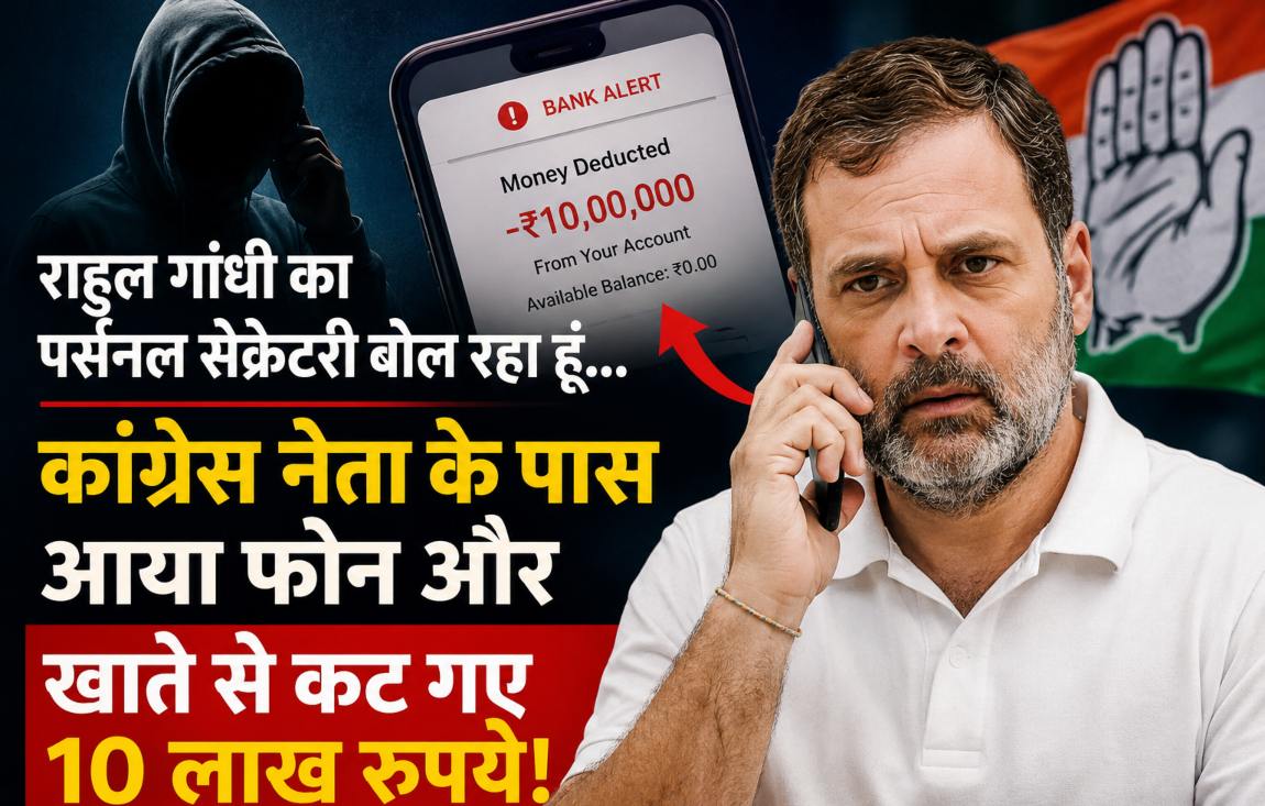 ‘राहुल गांधी का पर्सनल सेक्रेटरी बोल रहा हूं…,’ कांग्रेस नेता के पास आया फोन और खाते से कट गए 10 लाख रुपये