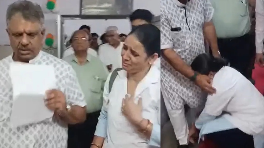 जोधपुर के MGH अस्पताल में मंत्री के सामने रो पड़ी नर्स, पैर पकड़ कहा मंत्री जी! ट्रांसफर कर दो