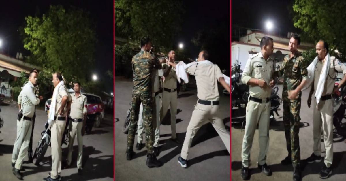 वर्दी की गर्मी या मौसम का असर ? कोतवाली थाने में दो पुलिसकर्मियों के बीच छिड़ी जंग, VIDEO वायरल